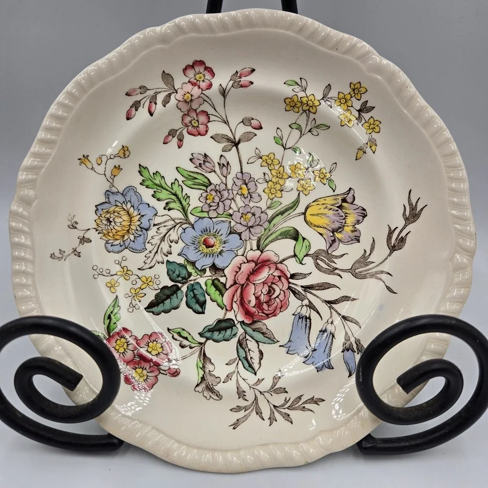 6 Vtg Copeland Spode Romney Pattern Salad Plates 7.5